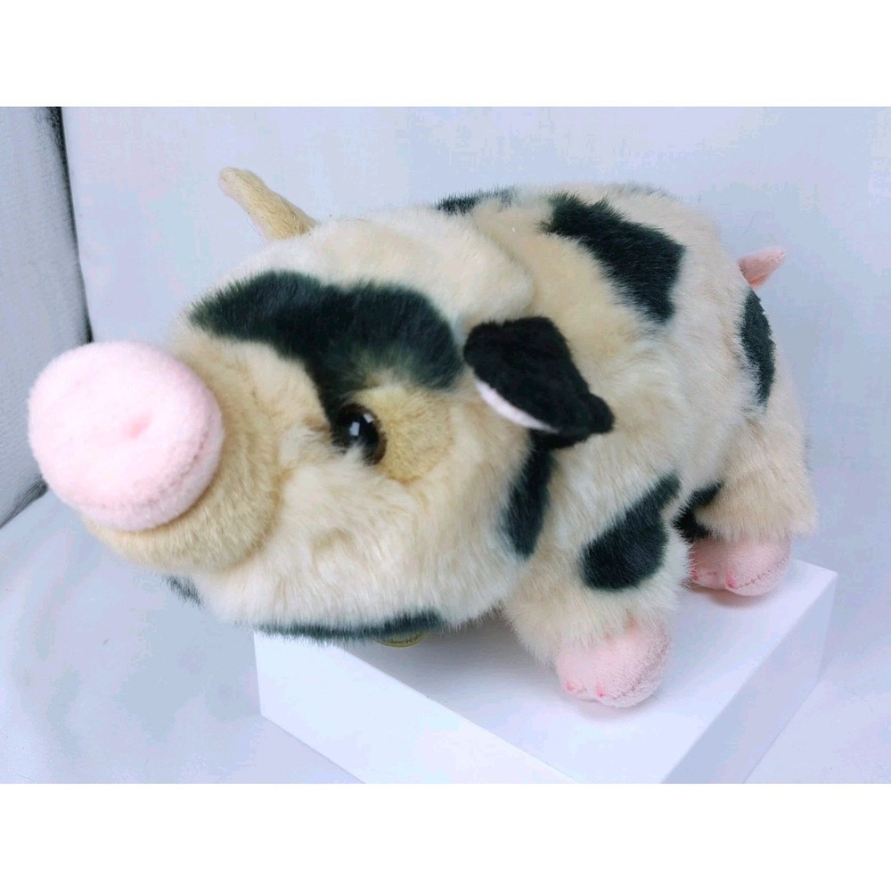 Miyoni by Aurora Pot-Bellied Spotted Piglet Plush‎ 10" Realistic Pig Soft Cuddly